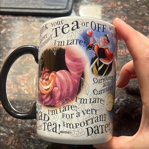Disney Alice in Wonderland Mug - Black and Multicolor bought at Disneyland